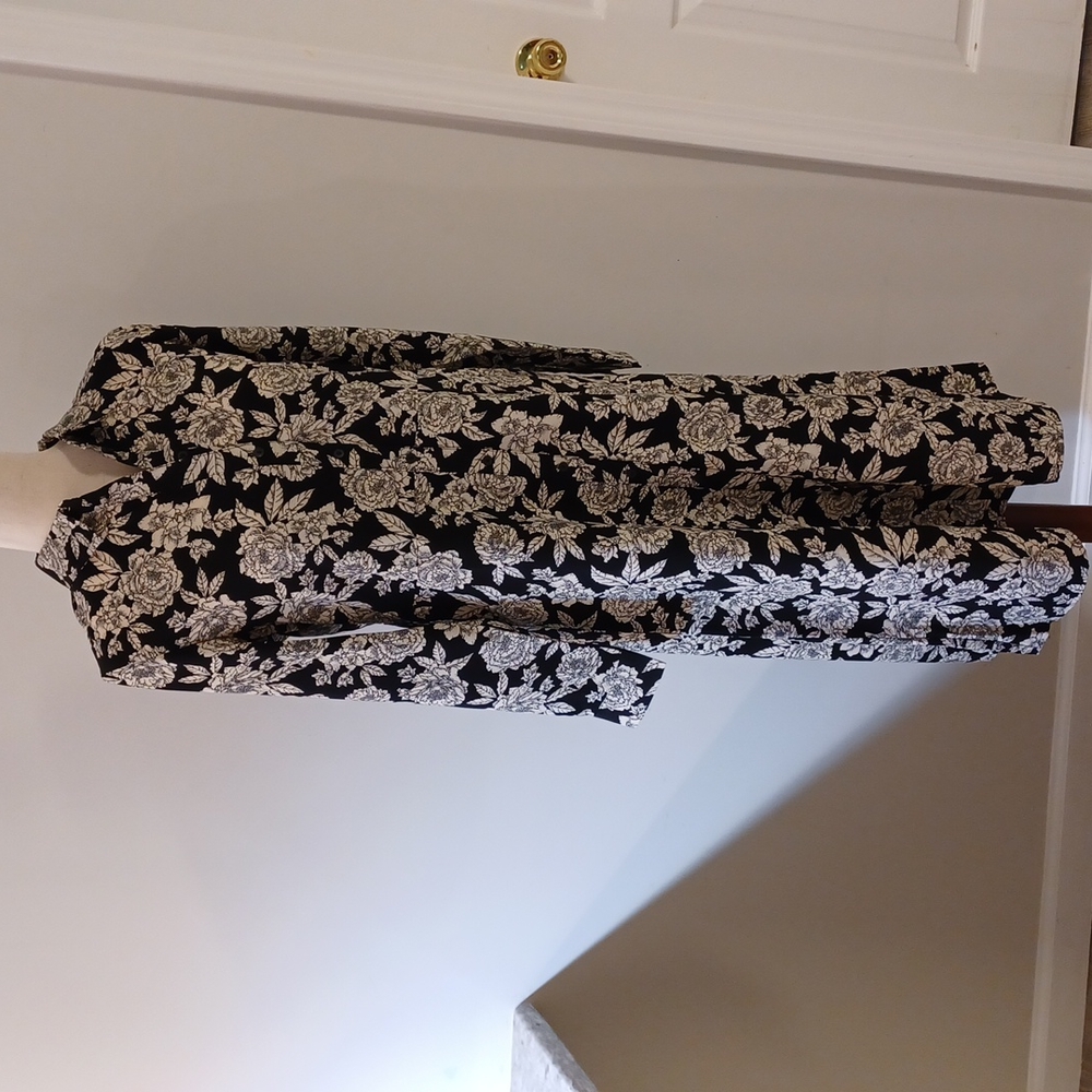 NWT Jequeline de Yong floral button down shirt dress 2.